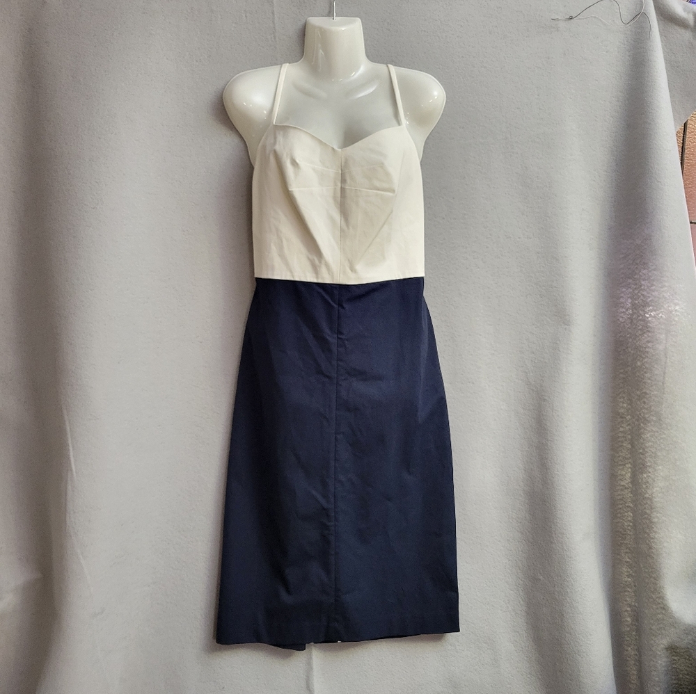Banana Republic Navy & White sundress size 16 Tall NWT
